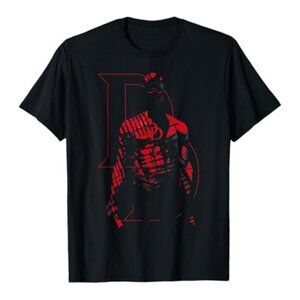 New Marvel Daredevil in Shadows Logo T Shirt for Fans